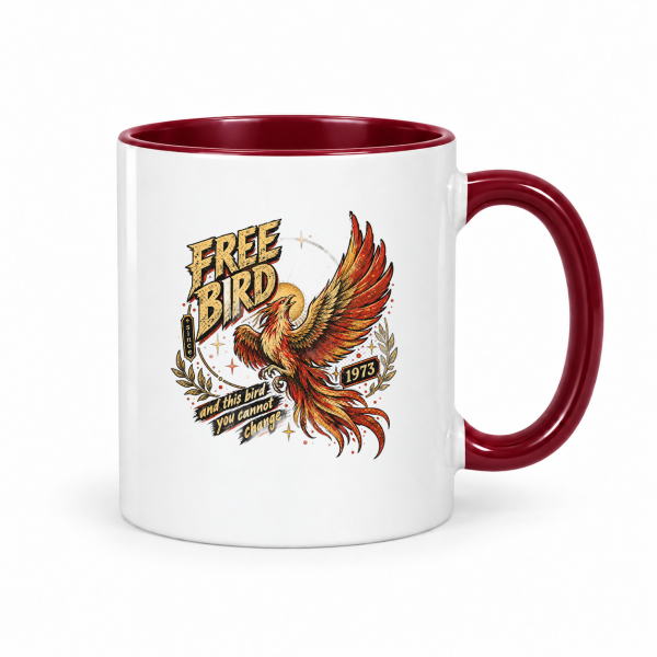 Free Bird Since 1973 – Accent Mug 11oz
