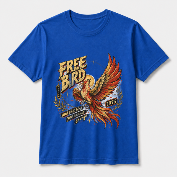 storeops-0ea7ec9ac7c280b1542325e70becd21c1e506681451d60e87a2c612087eab2f3 Free Bird Since 1973 – Bella Canvas 3001 T-Shirt