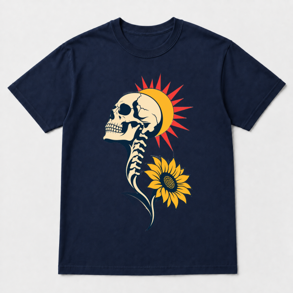 storeops-132410e0751300e0ab4f973ddb8de188bea2837993c6925131c7b44213f18ae0 Skull Sunflower – Comfort Colors 1717 T-Shirt