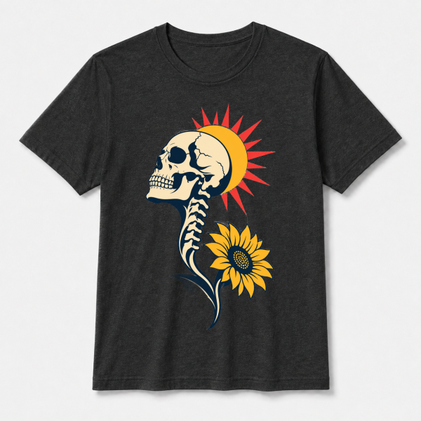 storeops-155e408f93352ca588c369e2f766d7ae7b68115e12881b9f3441f4a1ee13ffd9 Skull Sunflower – Bella Canvas 3001 T-Shirt