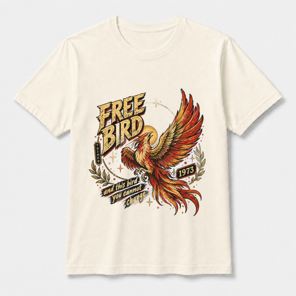 storeops-21acf8d3bdd4b4cafb9e14ec6a9bd32e871139f8c7304b9a78fc39d2f790fec2 Free Bird Since 1973 – Bella Canvas 3001 T-Shirt