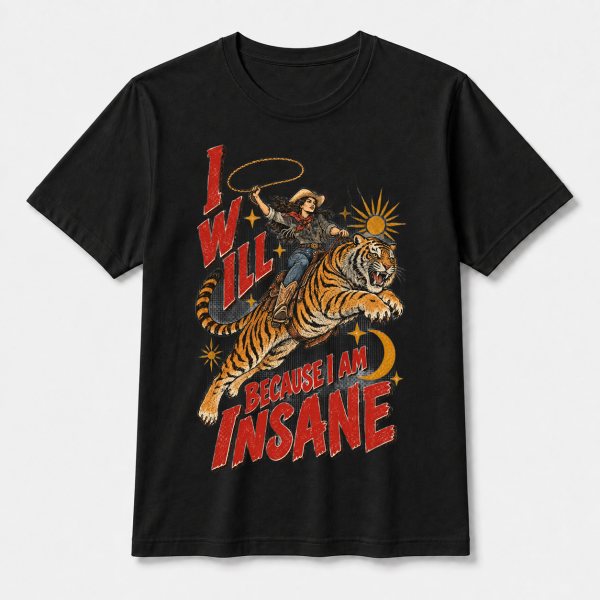 I Will Succeed Cowgirl Tiger – Bella Canvas 3001 T-Shirt