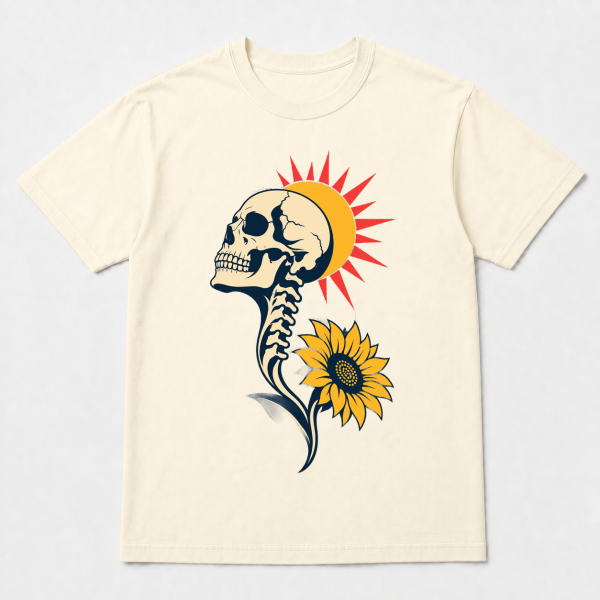 storeops-265d982b3b46da7640f2e188280fce2aedf3935d66c0cb42203a52a74337abc2 Skull Sunflower – Comfort Colors 1717 T-Shirt