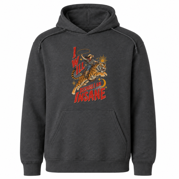 I Will Succeed Cowgirl Tiger – Gildan 18500 Hoodie