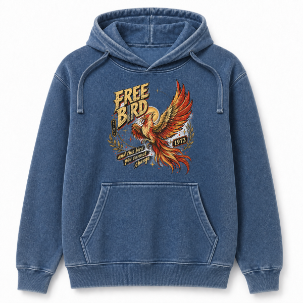 Free Bird Since 1973 – Comfort Colors 1567 Hoodie