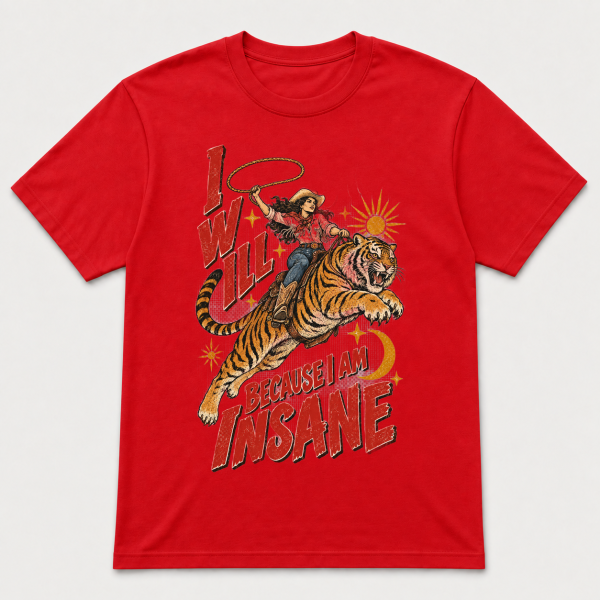I Will Succeed Cowgirl Tiger – Gildan 5000 T-Shirt