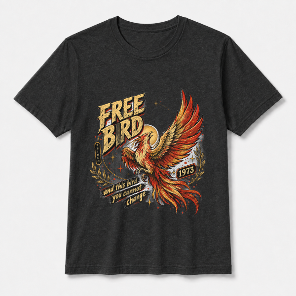 storeops-319b9b0047aade2ec8e2fb4c568d1623c6c2dda49470963c208320f73b3259db Free Bird Since 1973 – Bella Canvas 3001 T-Shirt