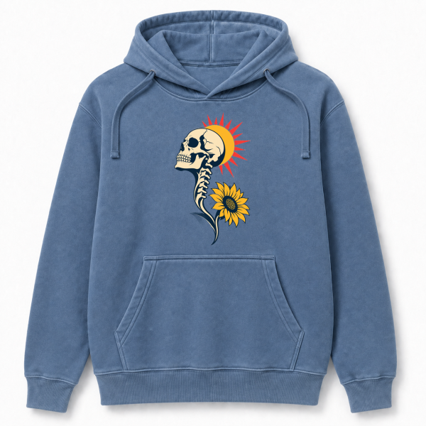 Skull Sunflower – Comfort Colors 1567 Hoodie