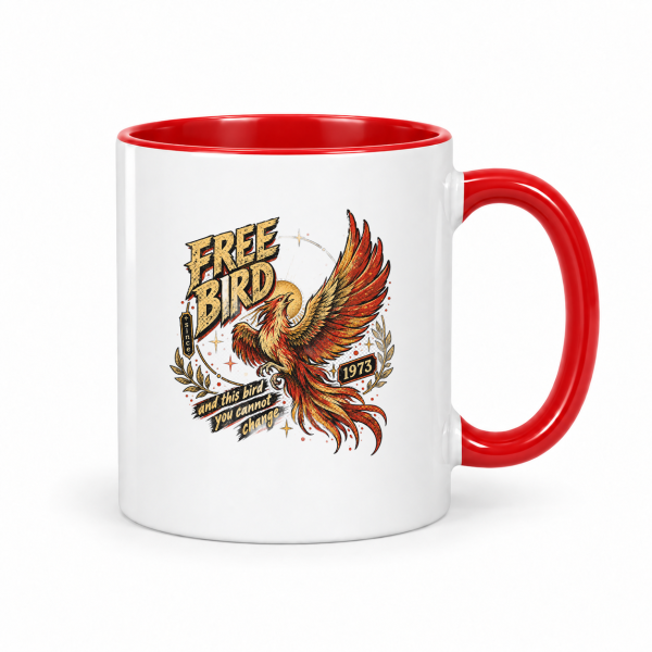 Free Bird Since 1973 – Accent Mug 11oz