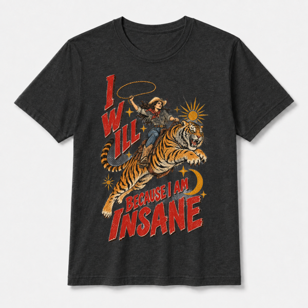 I Will Succeed Cowgirl Tiger – Bella Canvas 3001 T-Shirt