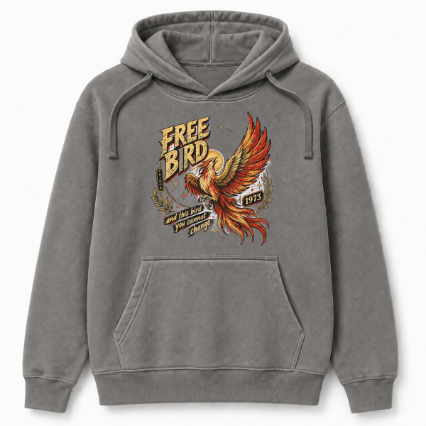 Free Bird Since 1973 – Comfort Colors 1567 Hoodie
