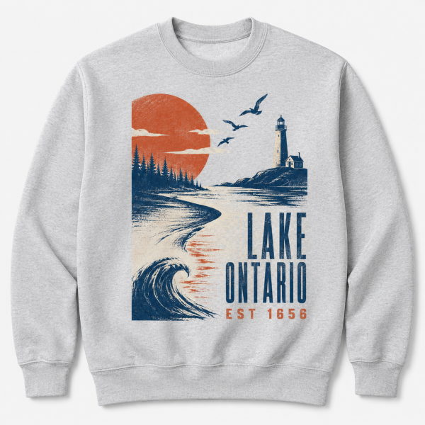 storeops-44a72a8639e32f6274811b449ea573c0e0fc83ed12c566f91d3b7ae5900bf2df Lake Ontario Lighthouse Graphic Sweatshirt – Gildan 18000