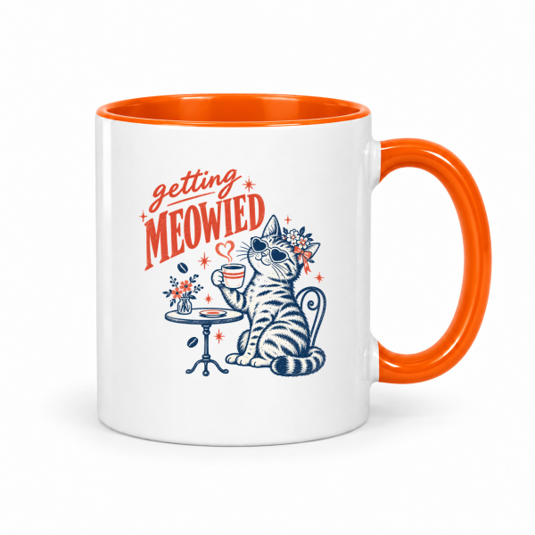 Getting Meowied Cat – Accent Mug 11oz