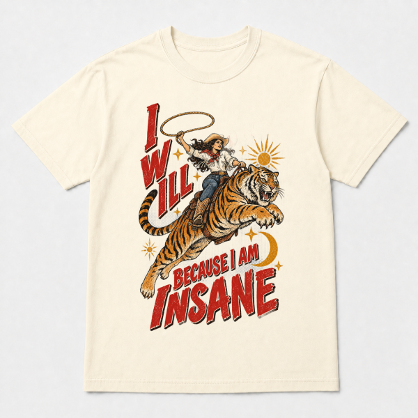 I Will Succeed Cowgirl Tiger – Comfort Colors 1717 T-Shirt