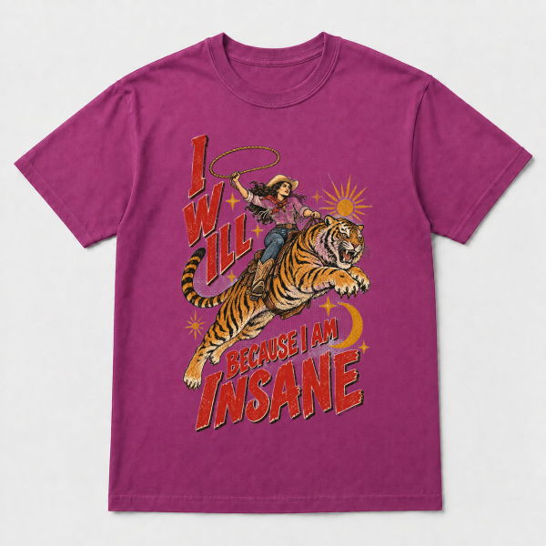 I Will Succeed Cowgirl Tiger – Comfort Colors 1717 T-Shirt
