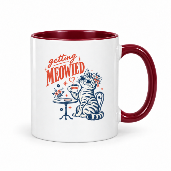 Getting Meowied Cat – Accent Mug 11oz