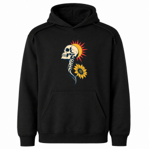 Skull Sunflower – Gildan 18500 Hoodie