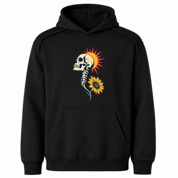 storeops-68a32646329b70e01cc5243fc1e1f537e2f03b3deeb53f773446ef422ff4718a Skull Sunflower – Gildan 18500 Hoodie