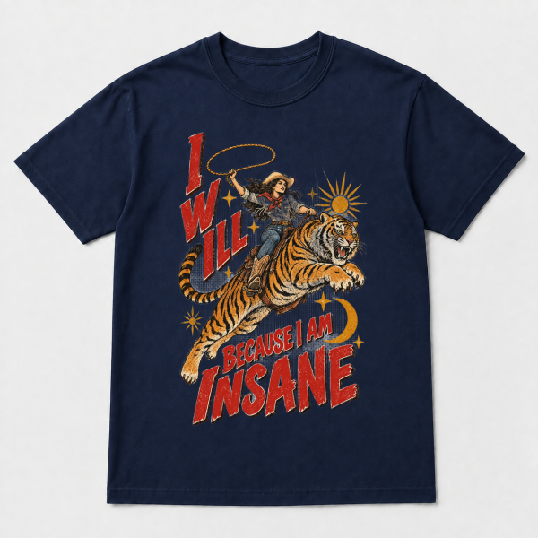 I Will Succeed Cowgirl Tiger – Comfort Colors 1717 T-Shirt