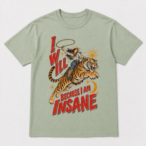I Will Succeed Cowgirl Tiger – Comfort Colors 1717 T-Shirt