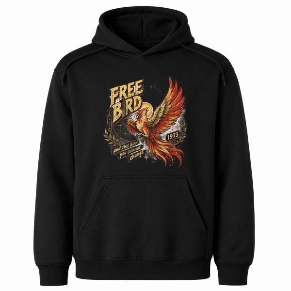 storeops-818c3de50211cee0a3bb647c7fe28620c27edba5da32c2f66cfb61c916beb182 Free Bird Since 1973 – Gildan 18500 Hoodie