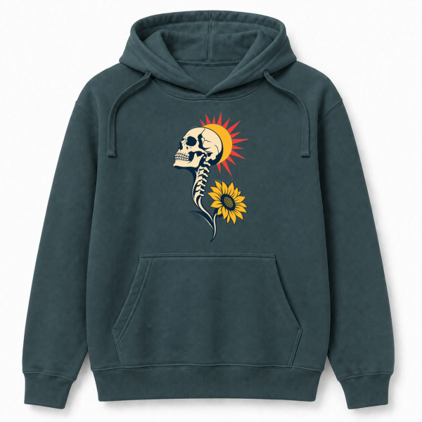 Skull Sunflower – Comfort Colors 1567 Hoodie