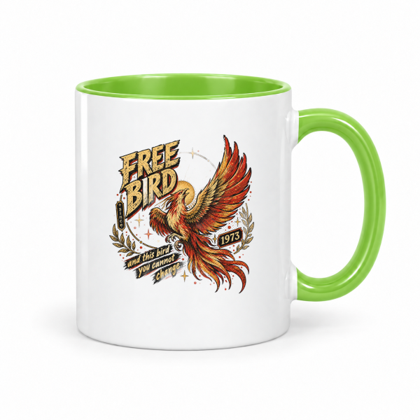 Free Bird Since 1973 – Accent Mug 11oz