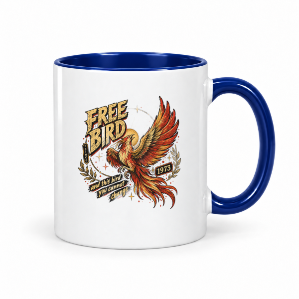 Free Bird Since 1973 – Accent Mug 11oz