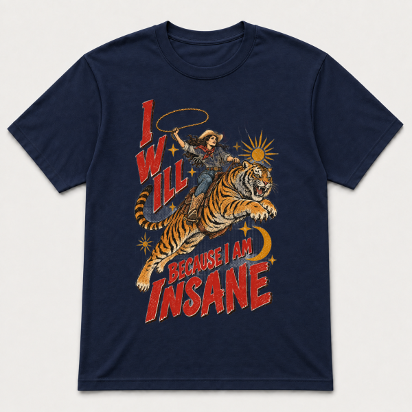 I Will Succeed Cowgirl Tiger – Gildan 5000 T-Shirt