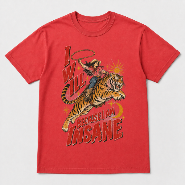 I Will Succeed Cowgirl Tiger – Comfort Colors 1717 T-Shirt