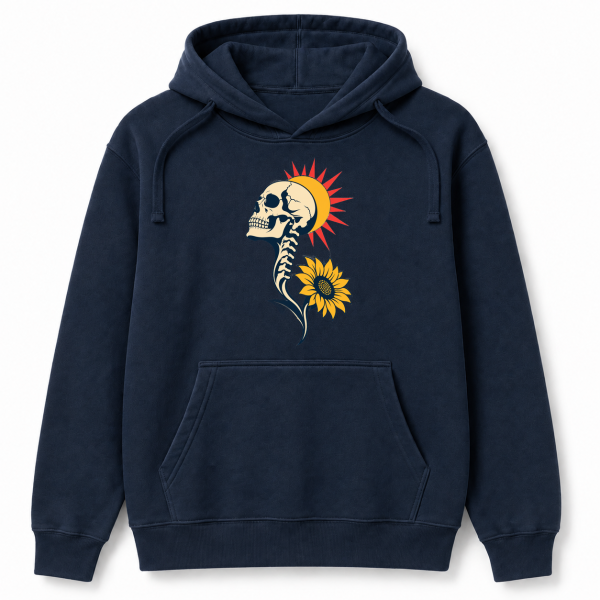 Skull Sunflower – Comfort Colors 1567 Hoodie