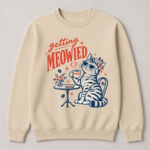 Getting Meowied Cat – Gildan 18000 Sweatshirt
