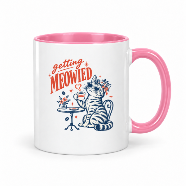 Getting Meowied Cat – Accent Mug 11oz