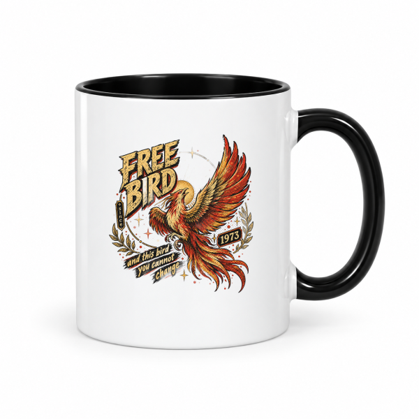 Free Bird Since 1973 – Accent Mug 11oz