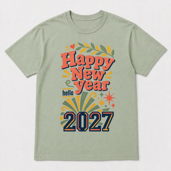 storeops-c73d71b5eeebd17185f187fdf90d074e0bebc37b57601d0226d5b3522b00d69a Happy New Year 2027 – Comfort Colors 1717 T-Shirt