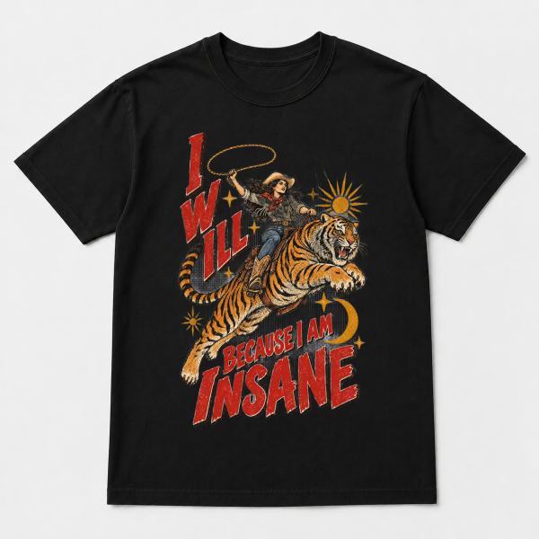 I Will Succeed Cowgirl Tiger – Comfort Colors 1717 T-Shirt