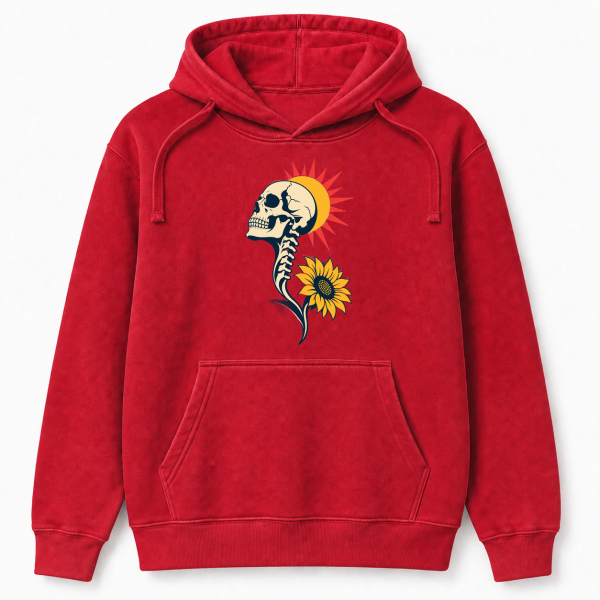 Skull Sunflower – Comfort Colors 1567 Hoodie