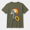 storeops-d4df2b17e0727e07ce9bb584a882a85932a286c15ea73d56f4f87fa94df5ceae Skull Sunflower – Bella Canvas 3001 T-Shirt