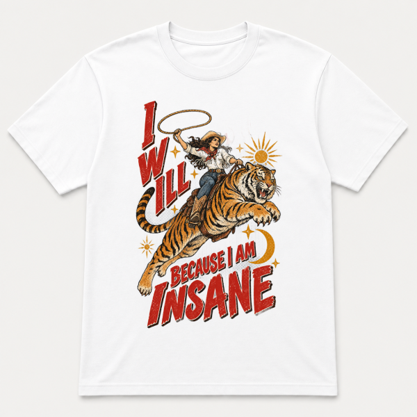 I Will Succeed Cowgirl Tiger – Gildan 5000 T-Shirt