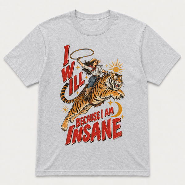 I Will Succeed Cowgirl Tiger – Gildan 5000 T-Shirt