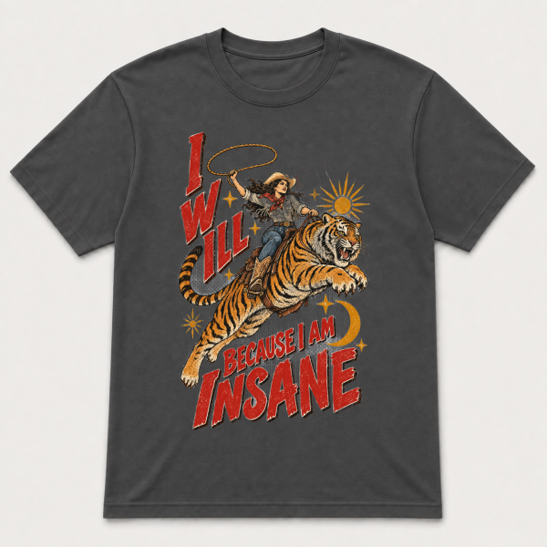 I Will Succeed Cowgirl Tiger – Gildan 5000 T-Shirt
