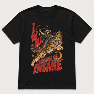 I Will Succeed Cowgirl Tiger – Gildan 5000 T-Shirt