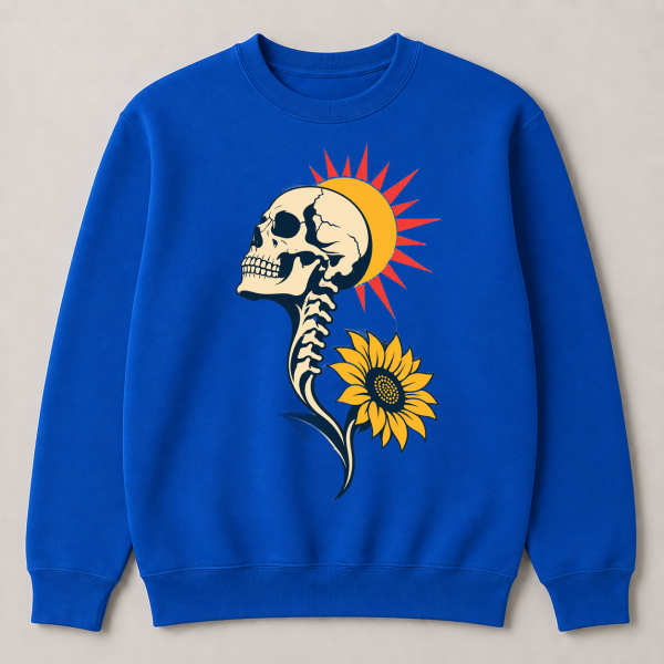storeops-f82c10442c380a311b190cb36d5d74bb4ef951020d329b625908f0b96eb748f0 Skull Sunflower – Gildan 18000 Sweatshirt
