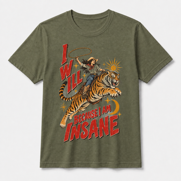 I Will Succeed Cowgirl Tiger – Bella Canvas 3001 T-Shirt